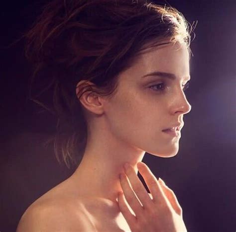 emma naked|Harry Potter star Emma Watson poses nude for the environment.